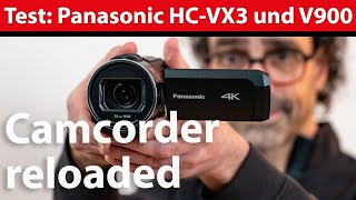 Camcorder reloaded Panasonic HCVX3 und V900 im Praxistest [upl. by Ebbie]