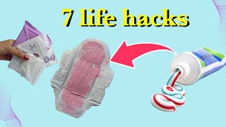 quotSanitary napkins life hacks How to use sanitary napkins to make your life easierquot🤔 [upl. by Alley]