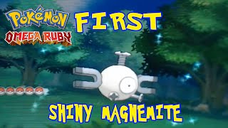 Worlds First SHINY MAGNEMITE after 1400 Encounters Pokemon Omega Ruby amp Alpha Sapphire [upl. by Jansson]