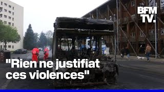 Deux bus incendiés RillieuxlaPape face à une deuxième nuit de violences [upl. by Auod]