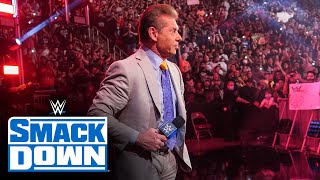 Mr McMahon welcomes the WWE Universe home SmackDown July 16 2021 [upl. by Nnayelhsa]