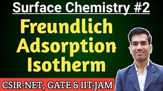 Freundlich Adsorption Isotherm  Adsorption Isotherms  Surface Chemistry for CSIR NET [upl. by Acinot]