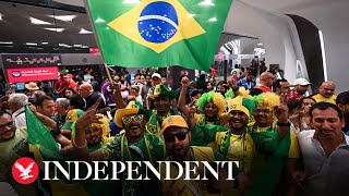 Live Fans arrive for Brazil vs Serbia at Qatar World Cup [upl. by Daigle]