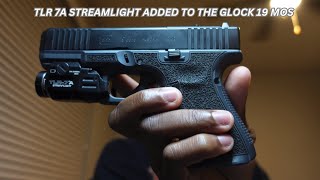 ADDING THE TLR 7A FLEX STREAMLIGHT TACTICAL LIGHT TO THE GLOCK 19  AFFORDABLE GUN ACCESSORIES [upl. by Aihcsrop]