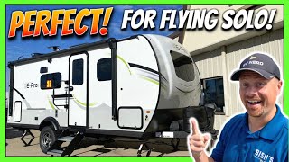 NEARLY IDEAL Single Person Solo Camper 2023 Rockwood Geo Pro 20FBS Travel Trailer [upl. by Assilev]