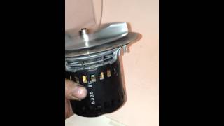 Wood Pellet Stove 6 inch Combustion Blower Fixed in a 25PDV stove [upl. by Nanaek]