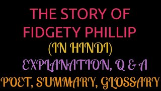 The Story of Fidgety Phillip  The story of fidgety Phillip class 6 poem in Hindi  the story of [upl. by Eniarol]