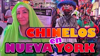 CHINELOS DE MORELOS EN TIMES SQUARE EL 15 DE SEPTIEMBRE [upl. by Oynotna]