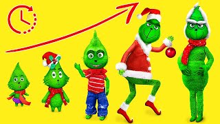 The Grinch Growing Up 10 Christmas Hacks and Crafts [upl. by Daria14]