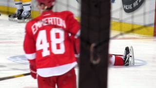 Pavel Datsyuks Pregame Stretching Routine [upl. by Irv]