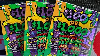 100 or 1000 PA Lottery SCRATCHOFF tickets Claimer hunting 🚨🚨🚨🚨🚨 [upl. by Manda]