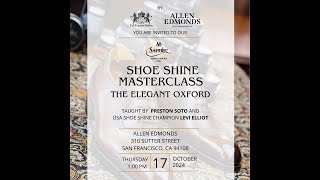 San Francisco Shoe Shine Workshop at Allen Edmonds [upl. by Alimaj]