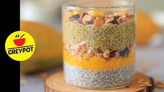 Chia Seed Mango Pudding  Easy and Healthy Breakfast Recipe  Weight loss recipes SHORTS [upl. by Charry]