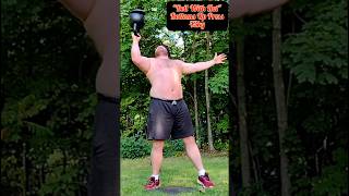 43kg Bottoms Up Press Exact Weight 434kg kettlebell overheadpress [upl. by Mailliw]