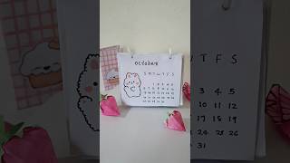 Diy desk calendar  How to make mini calendar shorts [upl. by Blondie]