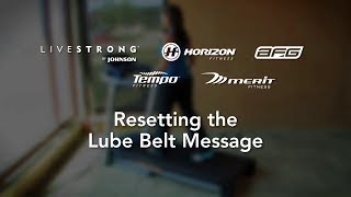 Treadmill Reset the Lube Belt Message [upl. by Miner]