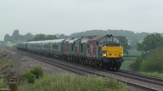 First look at UK MK5 Carriages Class 37 drag Avonmouth  Longsight [upl. by Ainehta929]