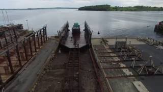 Barge Dock 1200ton Slipway [upl. by Nasah901]