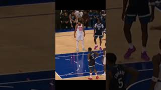 Anthony Edwards Screams in Jalen Brunsons Face and Trolls Mikal Bridges Shooting Form [upl. by Romina954]