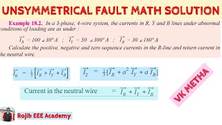 33Unsymmetrical Fault Math Solution 01  Power system analysis  Bangla [upl. by Hnirt785]