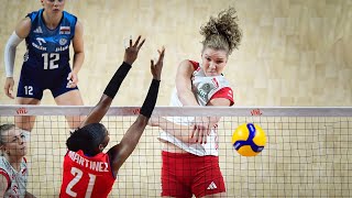 Agnieszka Korneluk  BEST MIDDLE BLOCKER IN VNL 2024 [upl. by Yllitnahc]