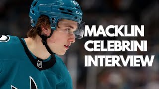 Macklin Celebrini Interview [upl. by Dnalon]