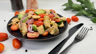 Avocado salade met kip [upl. by Neelrihs]