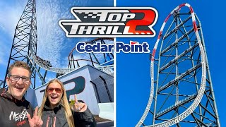 Top Thrill 2 FIRST RIDE amp Review  AMAZING Cedar Point NEW Coaster [upl. by Ahseenat331]