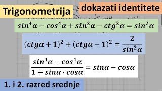 Trigonometrija dokazati identitete [upl. by Brena509]