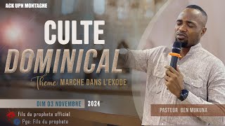 THEME  MARCHE DANS L EXODE CULTE DOMINICAL LE 03 NOVEMBRE 2024 [upl. by Noedig]