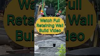 Splitting and cutting retaining wall caps hardscape construction landscaper equipment diy [upl. by Ordep]