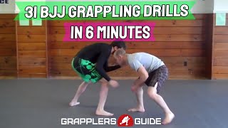 31 BJJ Grappling Partner Drills in Less Than 6 Minutes  Jason Scully [upl. by Baird667]