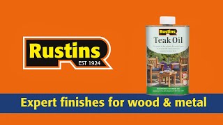 Rustins Teak Oil [upl. by Ramsa]