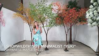 ShopWildThings Minimalist Japanese Maple Artificial Trees for Home Retail Display Events Decor [upl. by Calmas]