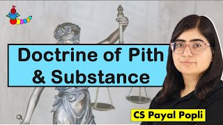 Doctrine of Pith and Substance  Article 246  Schedule 7 of Indian Constitution doctrines [upl. by Rellia]