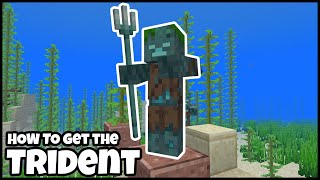 How To Get A TRIDENT In MINECRAFT 121 [upl. by Tomasine]