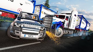 4K Realistic Accidents and Car Crashes 09🔥BeamNGdrive [upl. by Schoof]