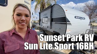 Sunset Park RVSun Lite Sport16BH  by Campers Inn RV – The RVer’s Trusted Resource [upl. by Monjo]