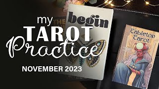 My Tarot Practice in November  Deck Reviews 2023 [upl. by Mungam653]