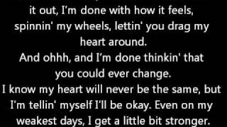 A Little Bit Stronger  Sara Evans w lyrics [upl. by Remlap14]