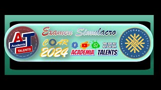 SOLUCIONARIO EXAMEN SIMULACRO NACIONAL COAR 2024 [upl. by Ajoop954]