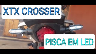 COMO INSTALAR O PISCA LED DA CB TWISTER NA XTZ CROSSER [upl. by Drarehs]