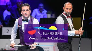 3Cushion World Cup Blankenberge 2018  Semih Sayginer vs David Zapata [upl. by Lesoj]