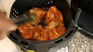 cooking chicken thighs in the air fryer [upl. by Four]