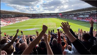 Chesterfield Fans Away at Doncaster Rovers FC  Paddy Madden Goal 28092024 [upl. by Bainbrudge350]