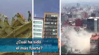 Estos son los sismos más fuertes que han golpeado a México [upl. by Anelahs]