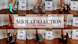 SHOE COLLECTION  Heels amp Wedges [upl. by Nywra]