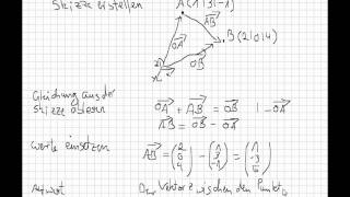 Bestimmung eines Vektors zwischen 2 Punkten von Marco Bakera [upl. by Enailil147]