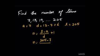 How to find number of terms using formula n [upl. by Ailat699]