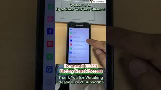 Honeywell EDA51  Factory Reset Steps Tutorial Video factoryreset factoryreset mobile [upl. by Marashio]